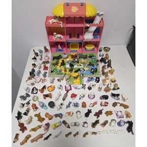 Huge Vintage 90s Puppy Kitty In My Pocket Lot 137 Figures Puppyville Hotel MEG